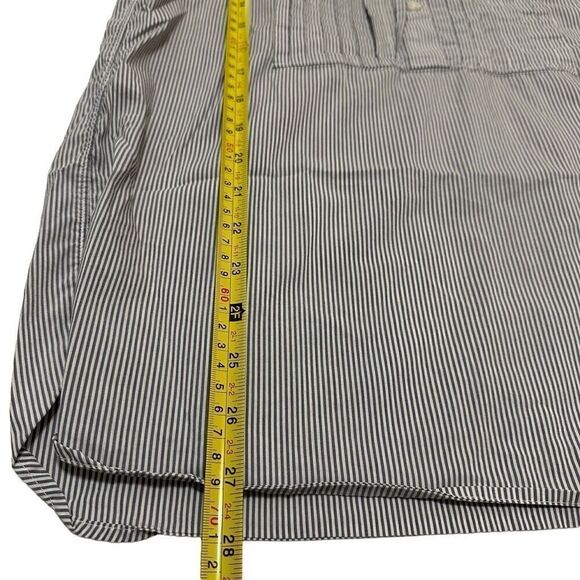 Steven Alan Uniqlo Light Blue White Pintuck Micro Stripe Sleeveless Shirt XS - Picture 4 of 6